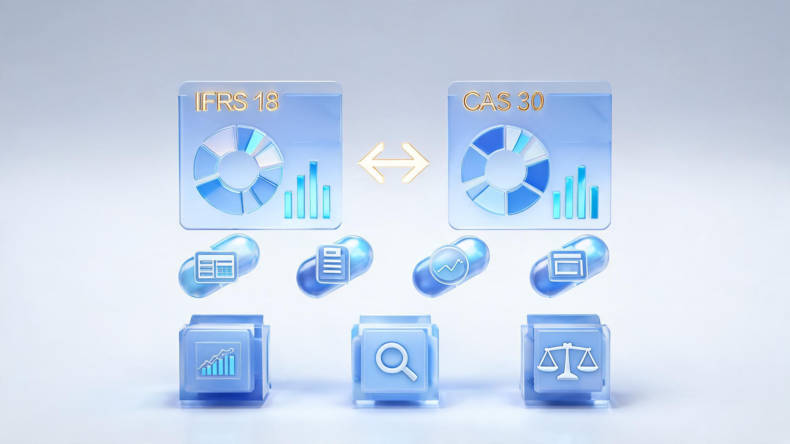 IFRS 18与CAS 30对比示意图